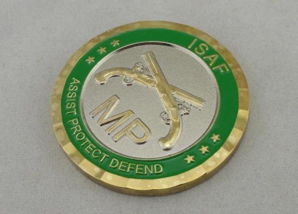 Soft Enamel Personalized Coins , Gold And Nickel Plate Anniversary Coin