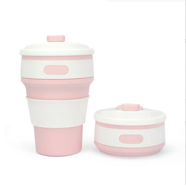 Convenient 350ml Foldable Silicone Coffee Cup for Presents and Outdoor Enthusiasts
