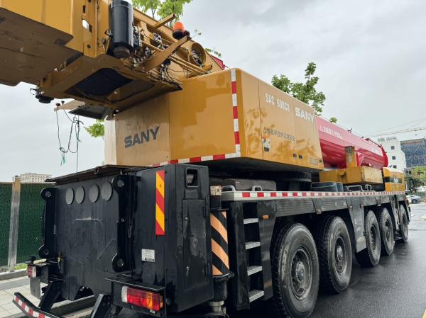 2023 Sany Used Crane SAC1600C8 Main Arm 85.5 Meters, Auxiliary Arm 18 Meters, Counterweight 60 Tons, Excellent Working Condition.