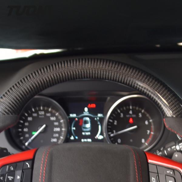 Alcantara Red Stripe Range Rover Sport Steering Wheel Custom Size Plain Weave