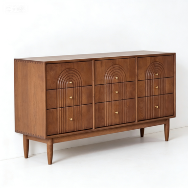 Solid Wood Dining Sideboard Modern Minimalist Kitchen Cupboard Modern Luxury Light-Colored Kitchen Cabinets Designer Furniture