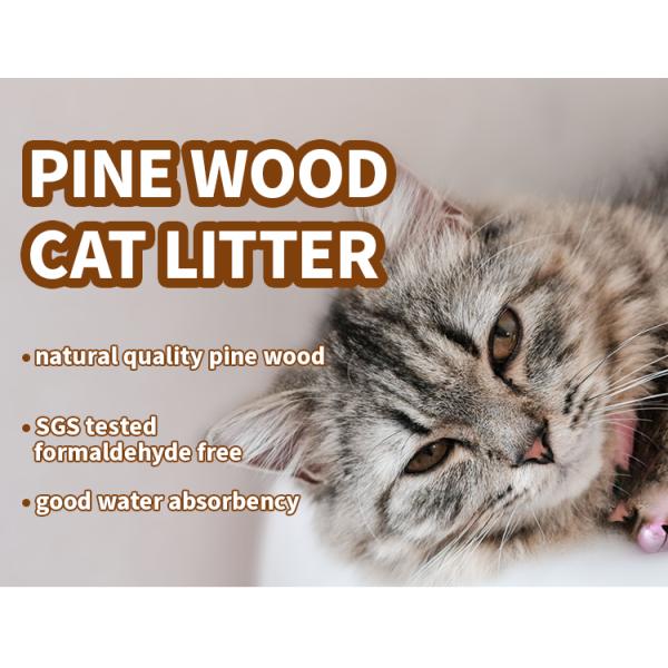 6mm*30mm Dust Free Biodegradable Pine Cat Litter for Small Pet Cats and Other Animals