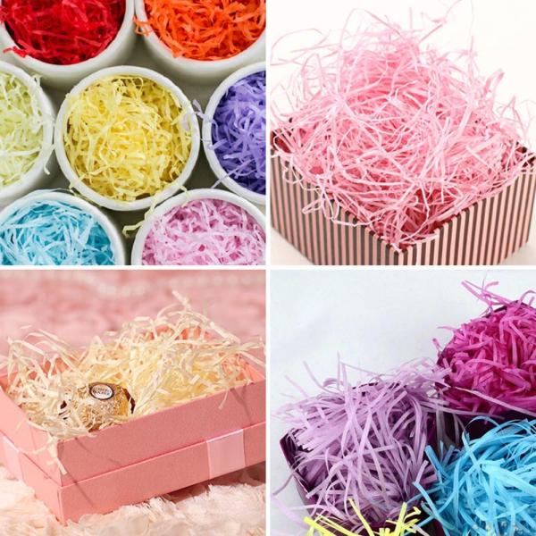 Metallic Mirror Foil Mylar 22gram Color Shredded Paper purple yellow