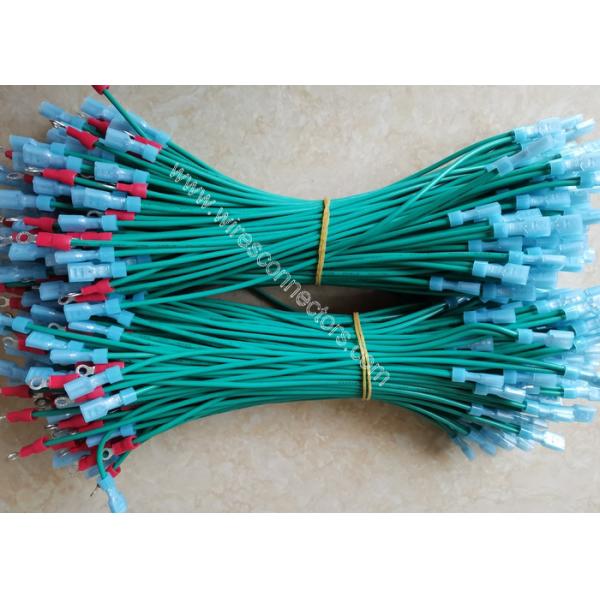 187/4.8mm Female Spade Terminals To 3.2mm Ring Terminal Lugs Custom Cable Assembling