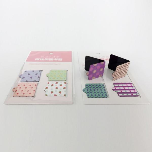 Childrens Cute Magnetic Bookmarks Magnetic Gift ODM With Full Color Printed Art Paper