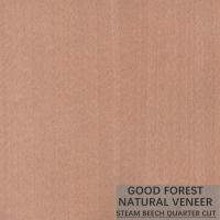 Le hêtre cuit à la vapeur naturel plaquent envelopper le placage vertical de grain excellent