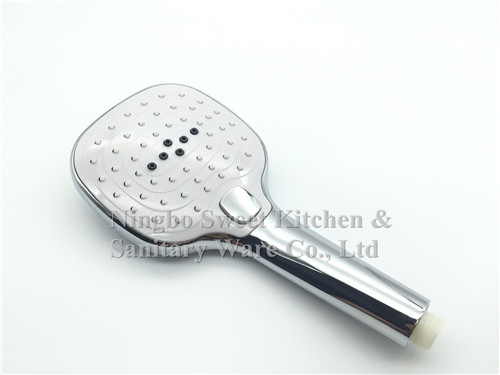 ABS plastic material chrome plating shower head hand shower top shower rain shower set high quality bathroom accessories