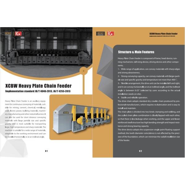 70-200TPH Apron Plate Feeder Wear Resistant Steel Grey And Yellow