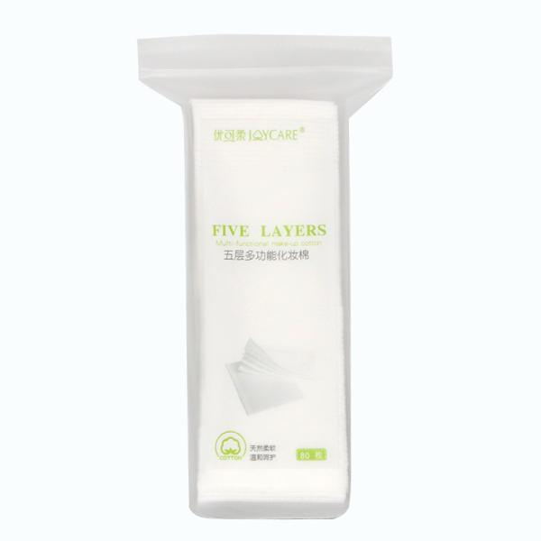 Non Irritation Eco Cotton Wool Pads High Softness Convenient Plastic Free