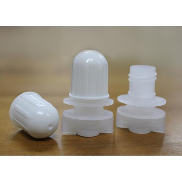 Eco Friendly Plastic Spout Bottle Cap Outer Fluidway 14mm Easy To Refill