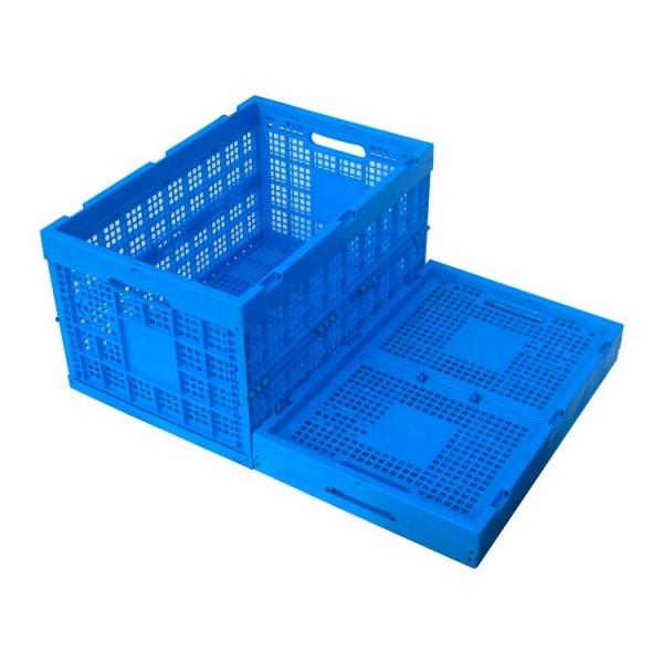 600*400*220mm Injection Plastic Vegetable Stackable Food Crate for Vegetables