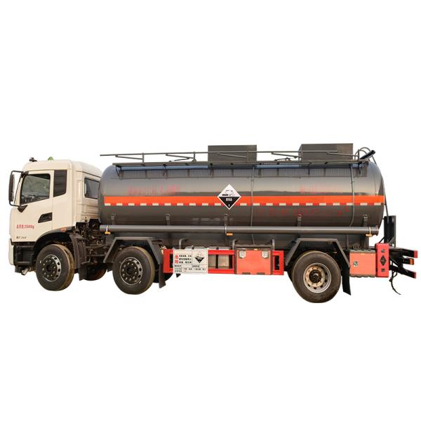 14.5CBM Hydrochloric Acid Liquid Alkali Tank Corrosive Product Tanker 26000 Gross Vehicle Weight