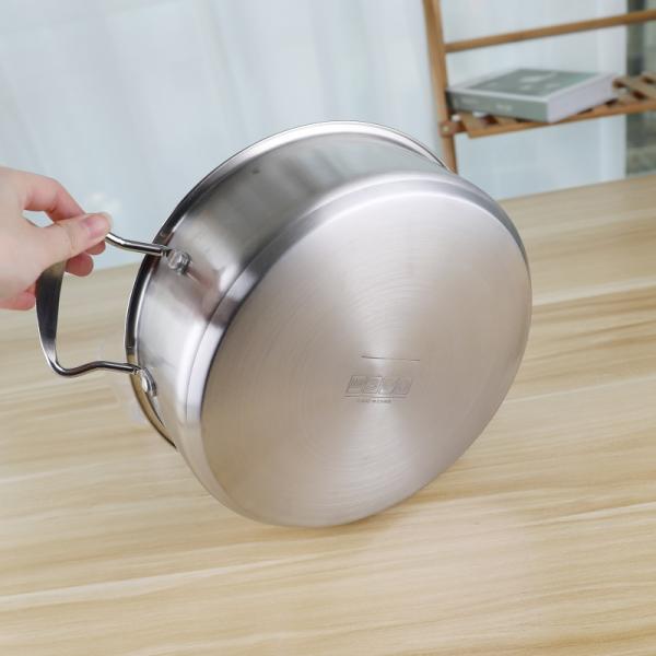 Двойная нержавеющая сталь баков 24cm супа кухни ручки со стеклянной крышкой