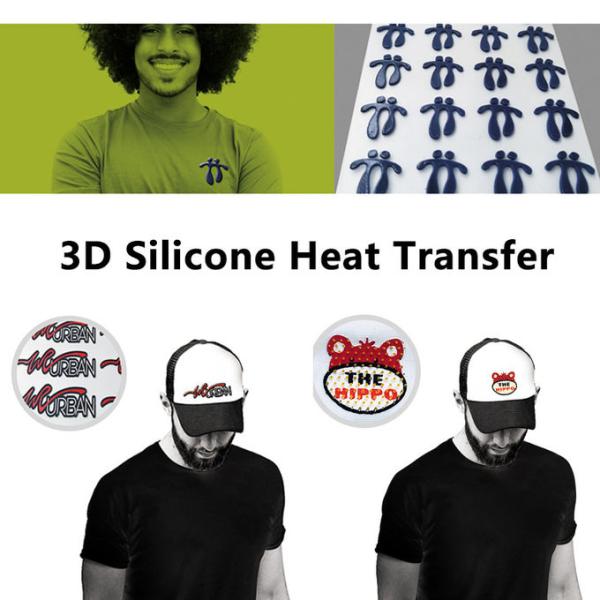 Sustainable 3D Silicone Heat Transfer Label For Clothing