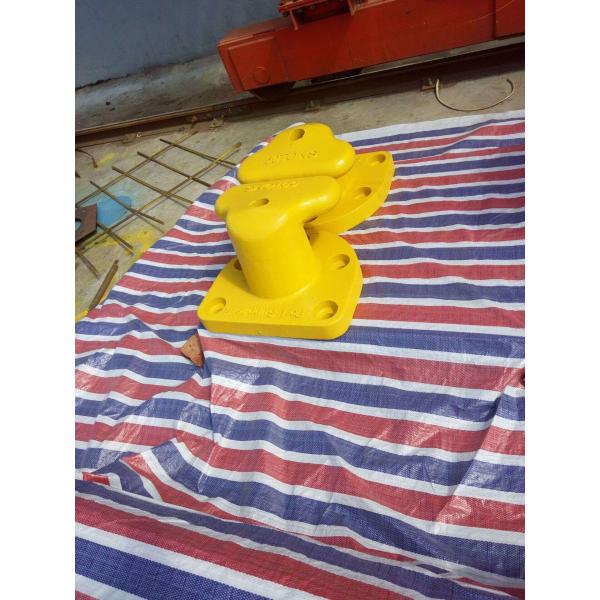 Marine Cast Iron Steel / Mild Steel Tee Head Mooring Bollard With Epoxy Primer Surface