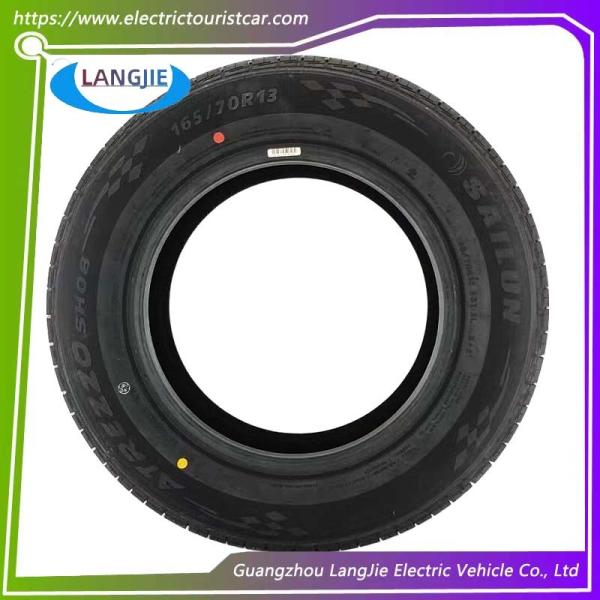 Electric Sightseeing Car Vintage Car LVTONG Black Tire Outer Tube