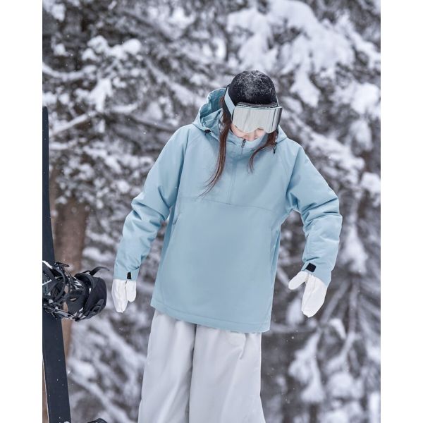 Custom OEM Couple 3L Waterproof Snowboard Ski Jacket Winter Warm Ski Sweatshirt