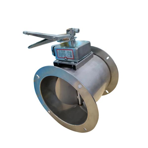 Промышленный клапан бабочки из нержавеющей стали Ручной воздушный клапан для фланца большого диаметра