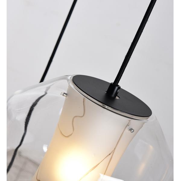 Современная столовая свет 20*33cm/25*20cm регулируемый стеклянный привесной