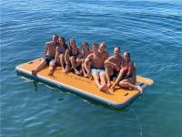 La puntada del descenso del PVC modificó la plataforma flotante del yate del agua para requisitos particulares inflable del muelle