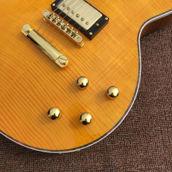 Custom Electric Guitar with Rosewood Fingerboard Colors Binding and Mosaic Gold Hardware Accept OEM