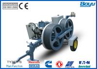 1200mm Bull-wheel Diesel 48kw(85hp) Hydraulic Pull Tension Machine 35kn 3.5t Diesel Cummins