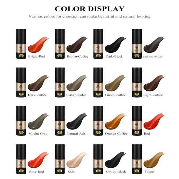 Чистая косметическая постоянная губа пигмента эмульсии макияжа краснеет чернила татуировки брови