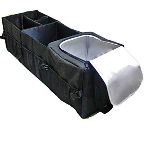 Custom Heavy Duty Auto Trunk Storage Box With Cooler Bag Compartment