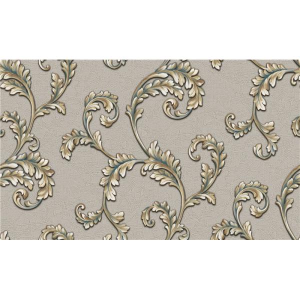 Peelable Metallic Embossed Wallpaper Water Resistant For Lounge Room