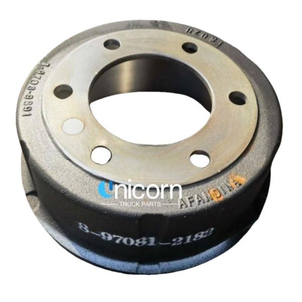 8970812182 High-quality Front Brake Drum for Isuzu 4HF1