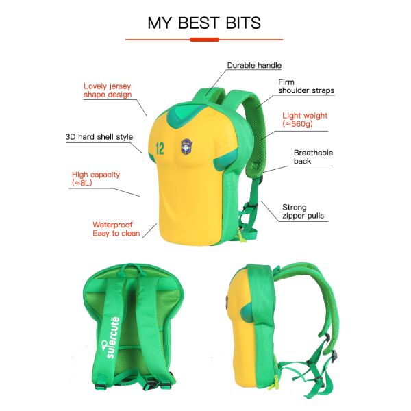 OEM Waterproof Jersey Backpack Kids Bag Schoolbag For School Activities And Outdoor