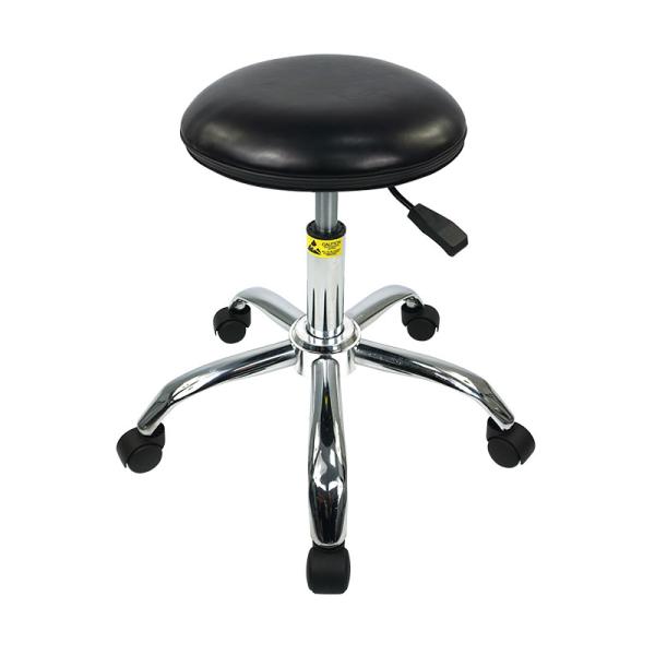 Silla de laboratorio antiestática personalizable de 20 pulgadas con cuero PU, 300 libras