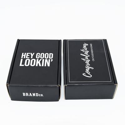 140g Matt Corrugated Mailer Boxes Two toma partido folha de prata de envio impressa personalizada