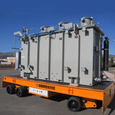 Electric Industrial Transfer Cart Heavy Load Magnetic Brake For Workshop