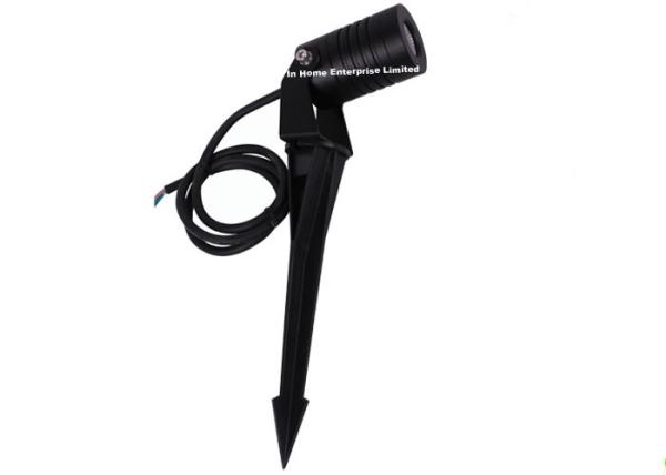 Black / Sliver Spike Base Outside Led Flood Lights , IP67 Led Landscape Light