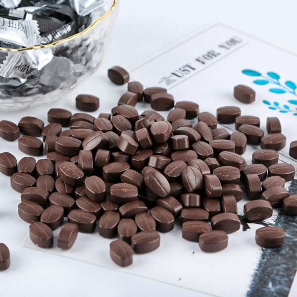 Bulk Mixed Coffee Flavor Pressed Tablet Candy Office Snacks Coffee Bean Candies