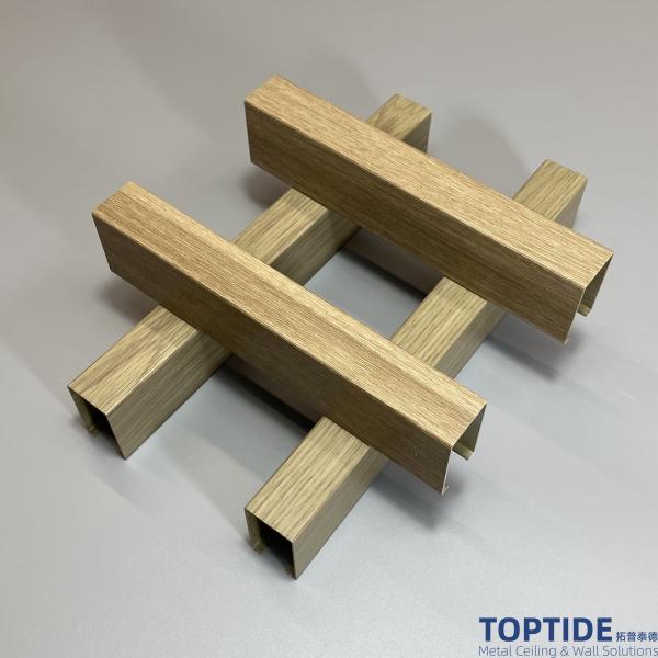 Extrusion Traingle 1.0mm 30×80 Woodgrain Acoustic False Ceiling Tiles