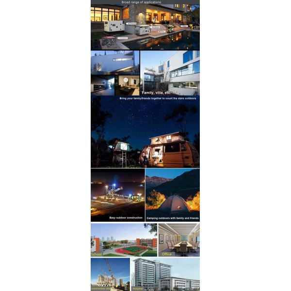 Générateur silencieux diesel Cummins 500kw AC 3 phases sortie en 100kw 160kw 200kw 250kw 300kw