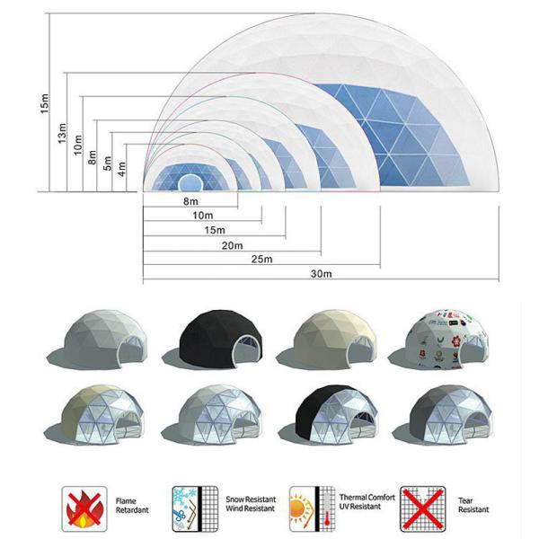 Красивый алюминиевый шатер конструкции шатра половинной сферы рамки для фестиваля