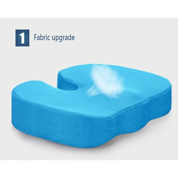 Comfortable and Supportive U-Shape Gel Memory Foam Coccyx Seat Back Cushion
