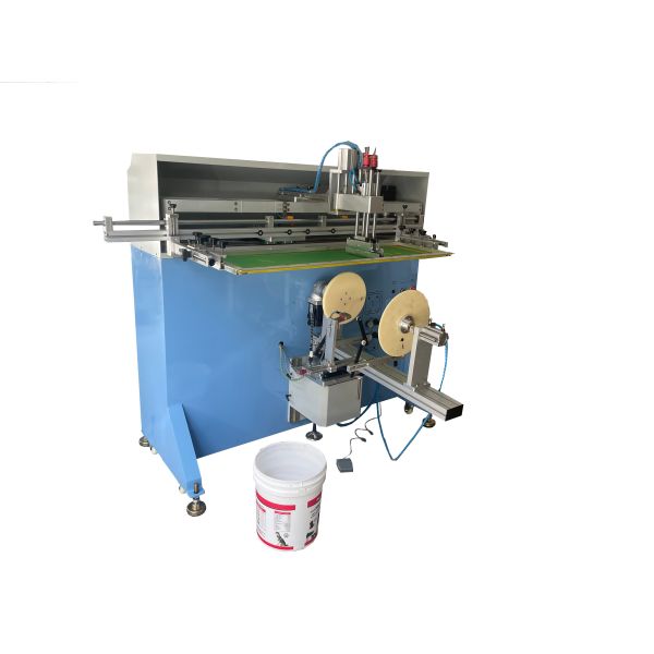 Servo Circular Semi Auto Screen Printing Machine For Plastic Drums
