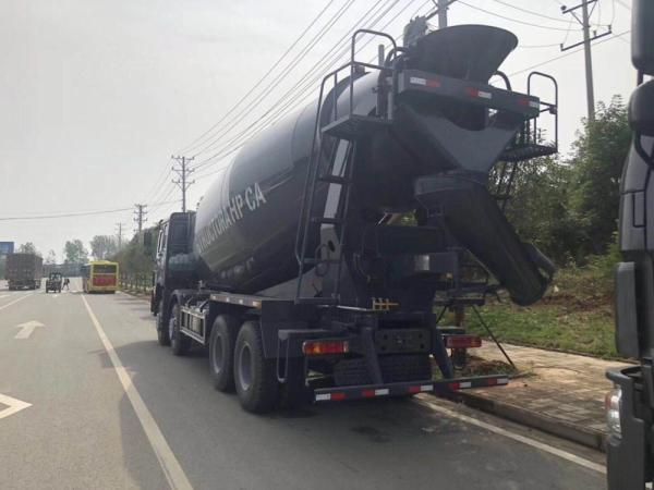 250kw controle manual do Euro 2 371hp 8X4 caminhão de 12 toneladas do misturador concreto do ³ de 16 m