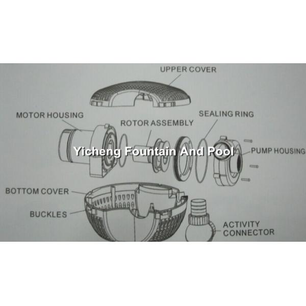 Land / Water Submersible Water Fountain Pumps For Garden / Yard / Ponds