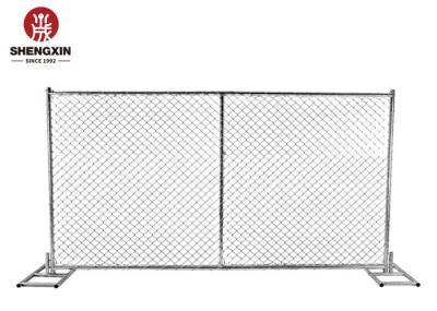 Galvanized Metal 1.8m Portable Chain Link Fence Panels