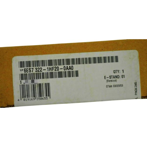 SIEMENS 6ES7322-1HF20-0AA0 SIMATIC S7-300, DIGITAL OUTPUT SM 322, Оптически изолированный, 8 DO (релейные выходы), 40 PIN