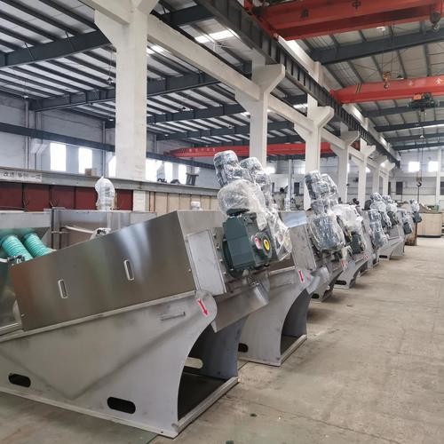 10-15m3/h Productivity Screw Press Sludge Dewatering Machine For Wastewater Treatment Plant Press Filter Equipment