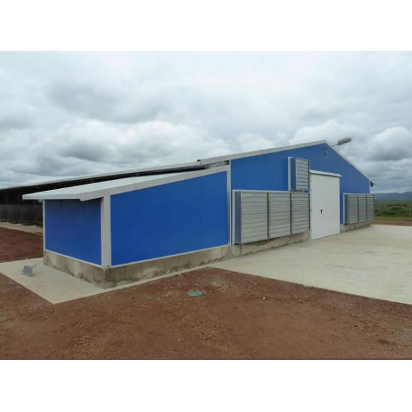 Промышленные стальные конструктивные здания Преfabricated Steel Poultry House Customized