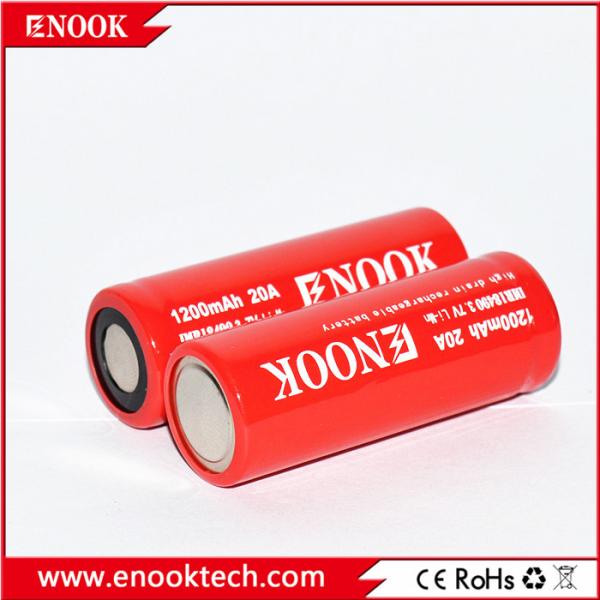 18490 Cylinder Lithium Ion Battery Cell 1200mAh 3.7V 20A For Electric Bicycle