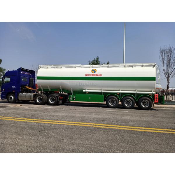 4 Axles 60000 Liters Fuel Tanker Semi Trailers Mobile Tankers For Oil Transporting