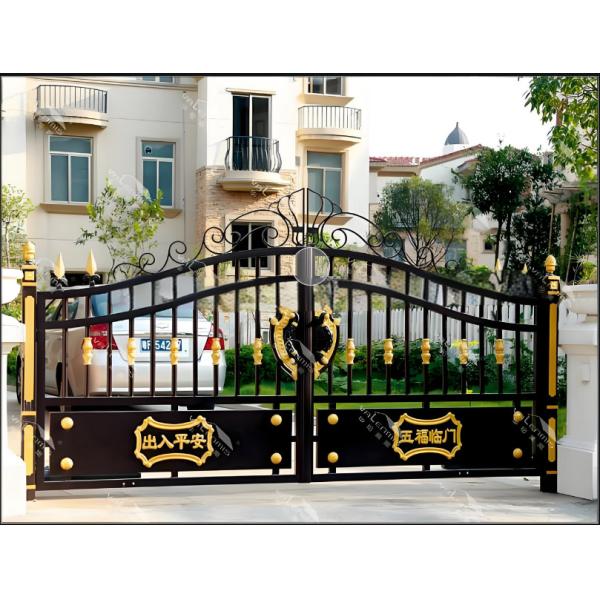 Modern Aluminum Villa Gates with Galvanized Finish